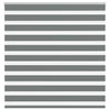 Vidaxl zebra rolgordijn 145x100 cm stofbreedte 140,9 cm donkergrijs
