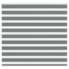 Vidaxl Zebra Roller Blind 155x100 CM Fabric Ancho 150.9 cm de gris oscuro