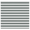 Vidaxl Zebra Roller Blind 165x100 CM Fabric Ancho 160.9 cm de color gris oscuro