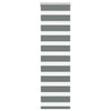 Vidaxl Zebra Roller Blind 40x150 cm de ancho de polvo 35.9 cm de gris oscuro