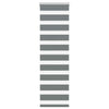 Vidaxl Zebra Roller Blind 50x150 CM Fabric Ancho 45.9 cm de gris oscuro