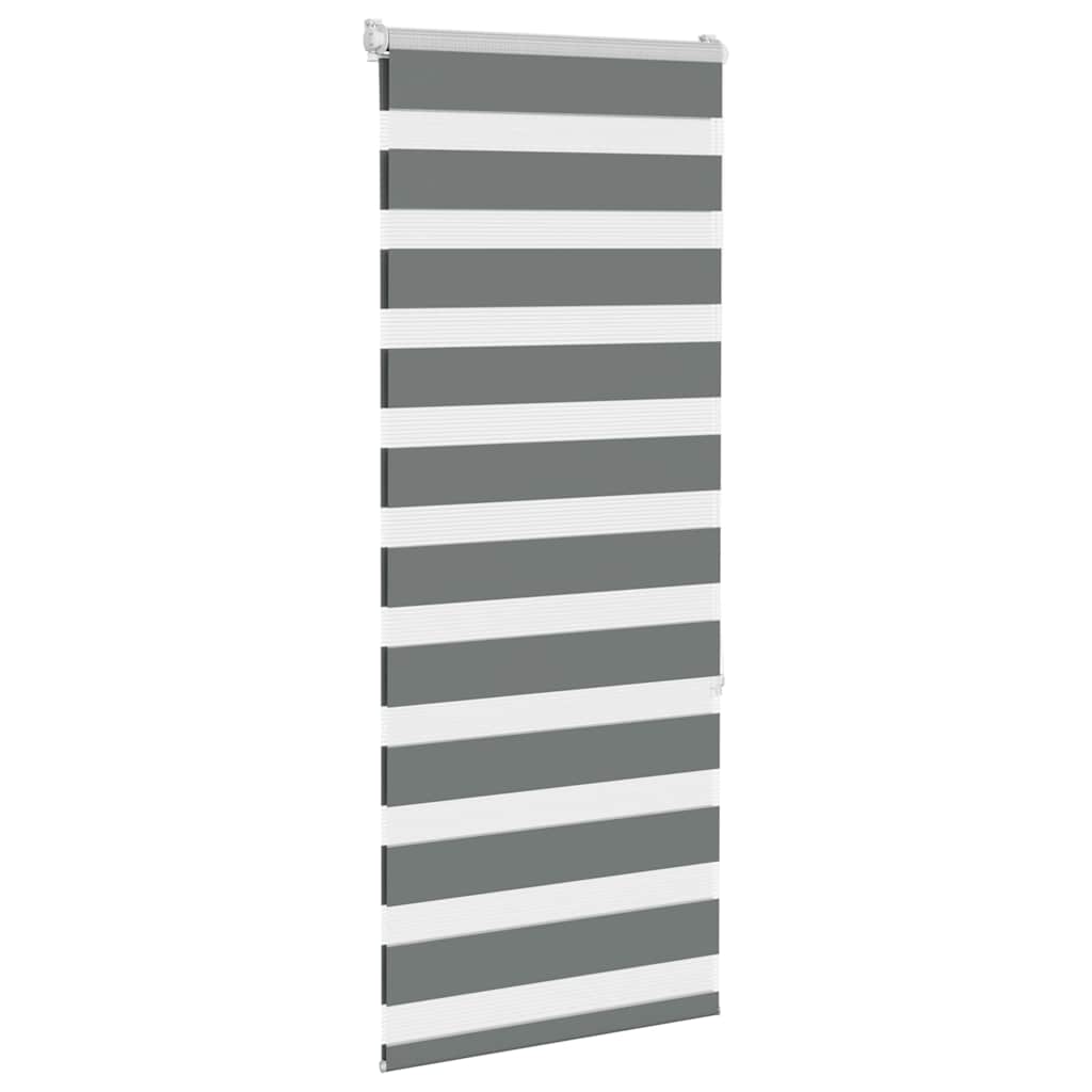 Vidaxl zebra rolgordijn 60x150 cm stofbreedte donkergrijs 55,9 cm