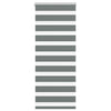 Vidaxl zebra rullo cieco 65x150 cm Larghezza tessuto 60,9 cm grigio scuro