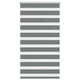 Vidaxl Zebra Roller Blind 85x150 CM Fabric Ancho de 80.9 cm de color gris oscuro