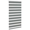 Vidaxl Zebra Roller Blind 85x150 CM Fabric Ancho de 80.9 cm de color gris oscuro