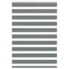 Vidaxl zebra rullo cieco 95x150 cm Larghezza tessuto 90,9 cm grigio scuro