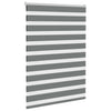 Vidaxl zebra rullo cieco 95x150 cm Larghezza tessuto 90,9 cm grigio scuro