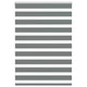 Vidaxl Zebra Roller Blind 100x150 cm ancho de polvo 95.9 cm de gris oscuro