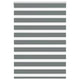Vidaxl Zebra Roller Blind 110x150 CM Fabric Width 105.9 cm de gris oscuro