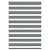 Vidaxl zebra rolgordijn 115x150 cm stofbreedte 110,9 cm donkergrijs