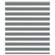 Vidaxl Zebra Roller Blind 105x150 CM Fabric Width 100.9 cm de color gris oscuro