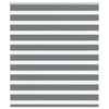 Vidaxl Zebra Roller Blind 105x150 CM Fabric Width 100.9 cm de color gris oscuro