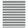 Vidaxl zebra rolgordijn 130x150 cm stofbreedte 125,9 cm donkergrijs