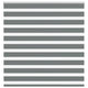 Tenda a rullo VidaXL zebrata 150x150 cm larghezza tessuto 145,9 cm grigio scuro