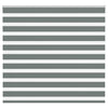 Tenda a rullo VidaXL zebrata 155x150 cm larghezza tessuto 150,9 cm grigio scuro