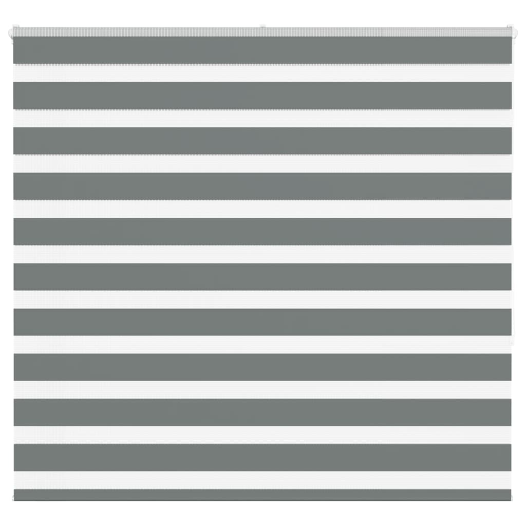 VidaXL estor enrollable cebra 165x150 cm ancho de tela 160,9 cm gris oscuro