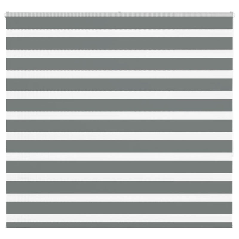 VidaXL estor enrollable cebra 165x150 cm ancho de tela 160,9 cm gris oscuro