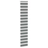 Vidaxl Zebra Roller Blind 50x200 cm ancho de polvo 45.9 cm de gris oscuro