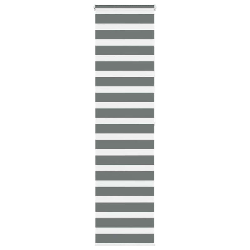 Vidaxl Zebra Roller Blind 60x200 cm Ancho de polvo de gris oscuro 55.9 cm