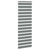 Vidaxl Zebra Roller Blind 80x200 cm de ancho de polvo de 75.9 cm de gris oscuro