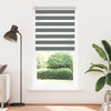 Vidaxl zebra rolgordijn 105x200 cm stofbreedte 100,9 cm donkergrijs