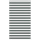 Vidaxl Zebra Roller Blind 120x200 CM Fabric Ancho 115.9 cm de color gris oscuro
