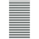 Vidaxl Zebra Roller Blind 130x200 CM Fabric Ancho de 125.9 cm de color gris oscuro
