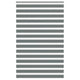 Vidaxl Zebra Roller Blind 140x200 CM Fabric Ancho 135.9 cm de color gris oscuro