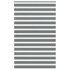 Vidaxl Zebra Roller Blind 150x200 CM Fabric Ancho 145.9 cm de gris oscuro
