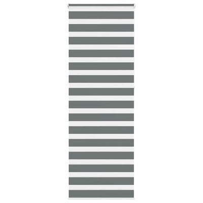 Vidaxl zebra rullo cieco 70x230 cm Larghezza polvere 65,9 cm grigio scuro