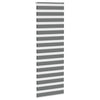 Vidaxl Zebra Roller Blind 90x230 CM Fabric Ancho 85.9 cm de gris oscuro