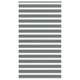 Vidaxl Zebra Roller Blind 135x230 CM Fabric Ancho 130.9 cm de color gris oscuro