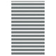 Vidaxl Zebra Roller Blind 140x230 CM Fabric Ancho 135.9 cm de gris oscuro