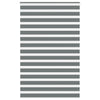 Vidaxl Zebra Roller Blind 150x230 CM Fabric Ancho 145.9 cm de color gris oscuro