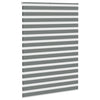 VidaXL estor enrollable cebra 160x230 cm ancho de tela 155,9 cm gris oscuro