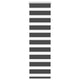 Vidaxl Zebra Roller Blind 45x100 cm Larghezza polvere 40,9 cm Nero