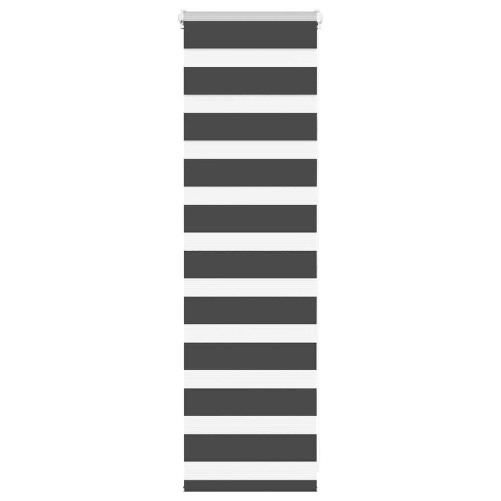 Vidaxl Zebra Roller Blind 50x100 CM Fabric Ancho 45.9 cm Negro