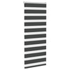 Vidaxl zebra rullo cieco 60x100 cm larghezza di polvere nera 55,9 cm