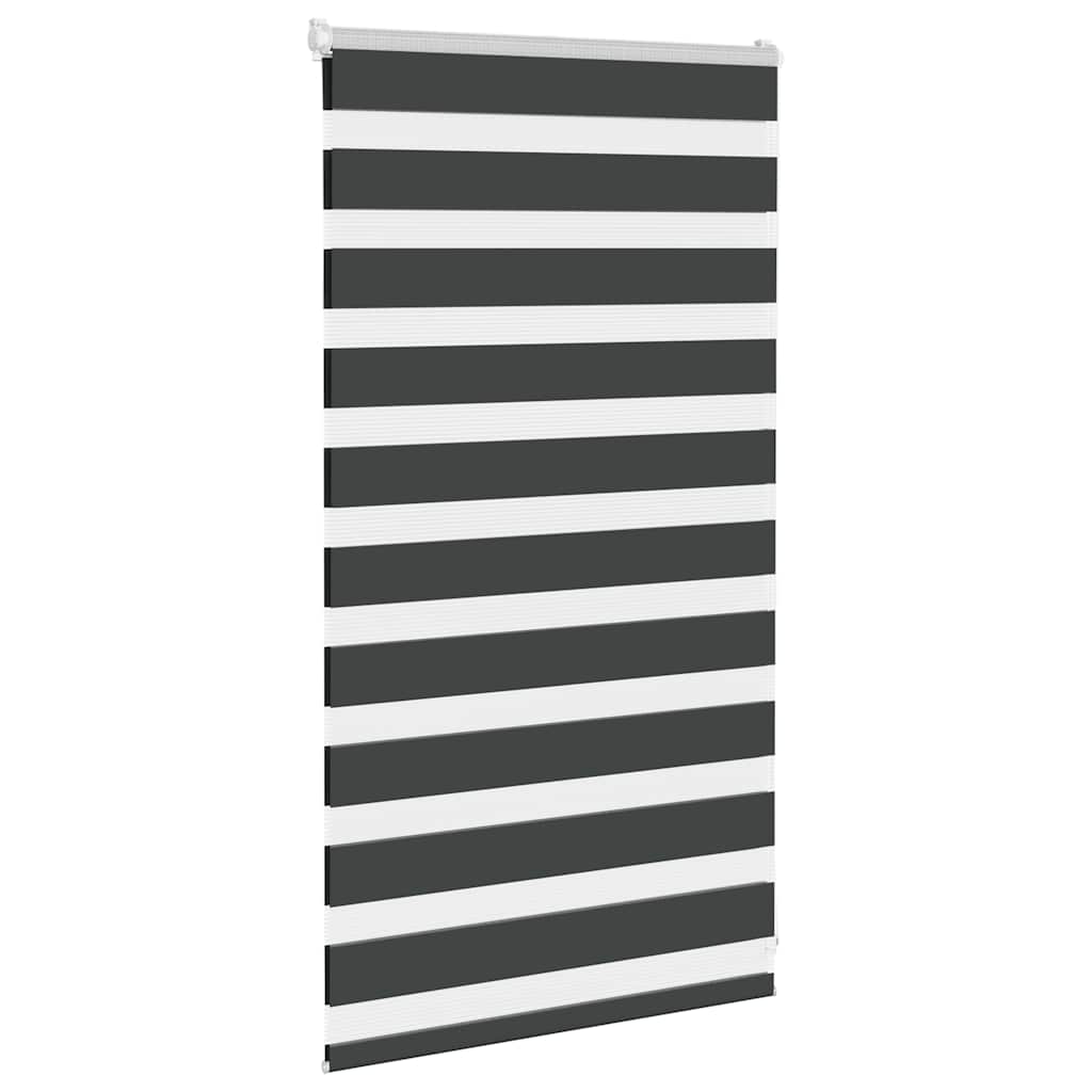 Vidaxl Zebra Roller Blind 75x100 CM Fabric Ancho 70.9 cm Negro