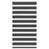 Vidaxl zebra rolgordijn 85x100 cm stofbreedte 80,9 cm zwart