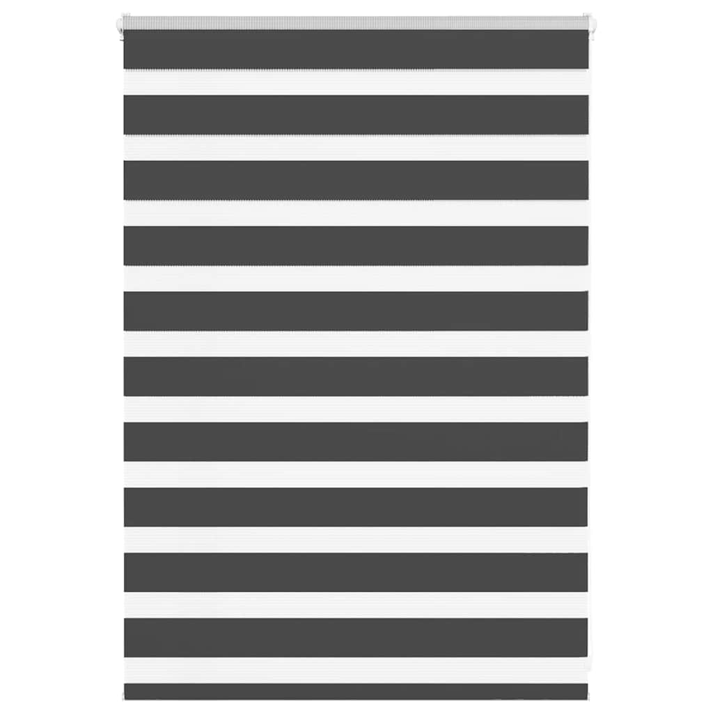 Vidaxl Zebra Roller Blind 100x100 cm Larghezza polvere 95,9 cm Nero