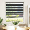 Vidaxl Zebra Roller Blind 100x100 cm Ancho de polvo de 95.9 cm Negro