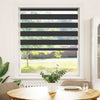 Vidaxl Zebra Roller Blind 100x100 cm Larghezza polvere 95,9 cm Nero