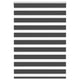 Vidaxl Zebra Roller Blind 110x100 cm Larghezza tessuto 105,9 cm nero
