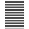 Vidaxl zebra rullo cieco 115x100 cm Larghezza tessuto 110,9 cm nero