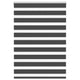 Vidaxl zebra rullo cieco 115x100 cm Larghezza tessuto 110,9 cm nero