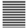Vidaxl Zebra Roller Blind 130x100 cm Larghezza tessuto 125,9 cm nero