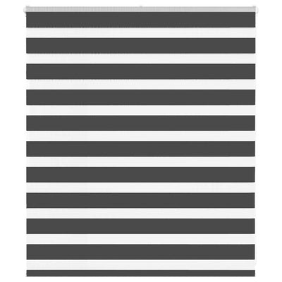 Vidaxl Zebra Roller Blind 130x100 cm Larghezza tessuto 125,9 cm nero
