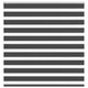 Vidaxl zebra rullo cieco 140x100 cm Larghezza tessuto 135,9 cm nero