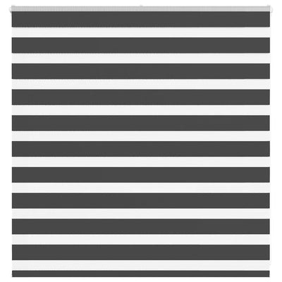 Vidaxl Zebra Roller Blind 145x100 cm Larghezza tessuto 140,9 cm nero